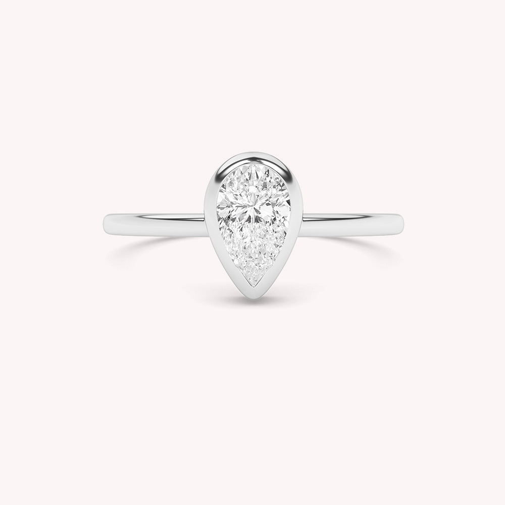 Yuan Pear Cut Engagement Ring