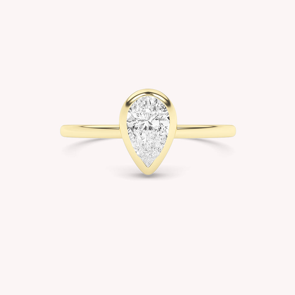 Yuan Pear Cut Engagement Ring