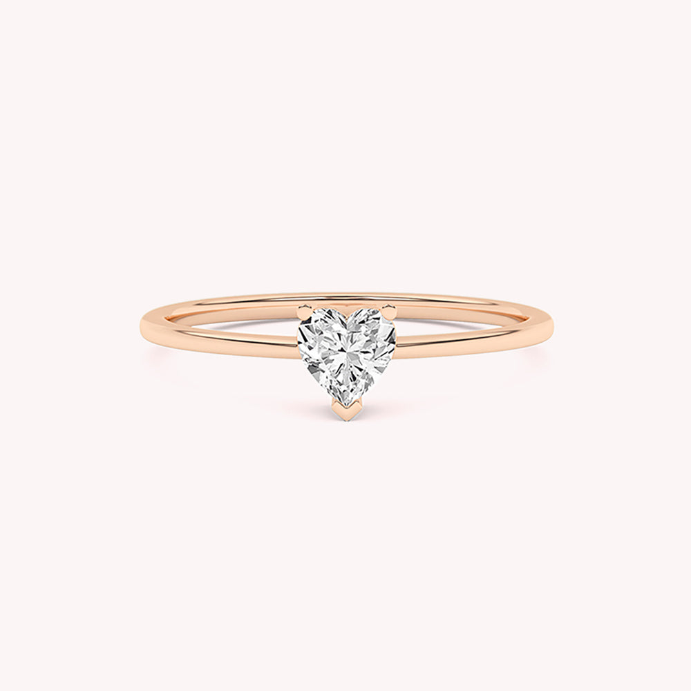 Annie Heart Solitaire Engagement Ring