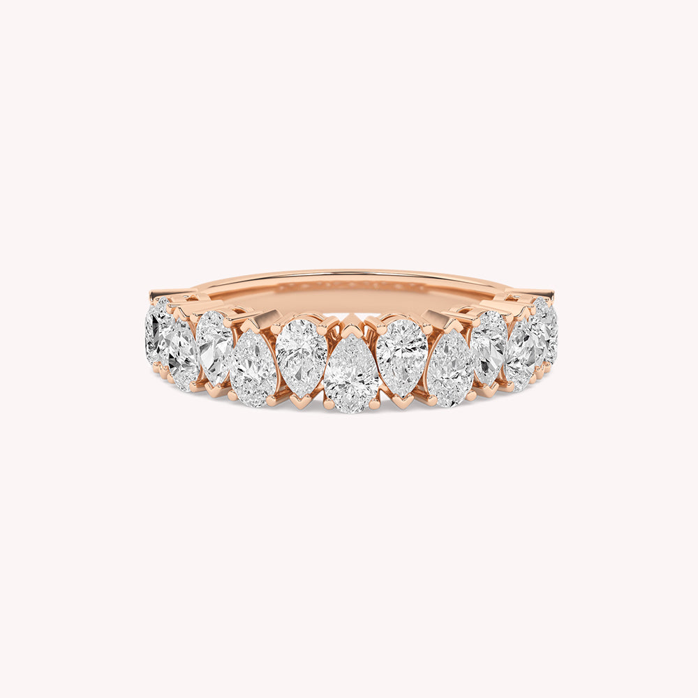 Abelia Pear Diamond Anniversary Ring