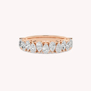 Abelia Pear Diamond Anniversary Ring