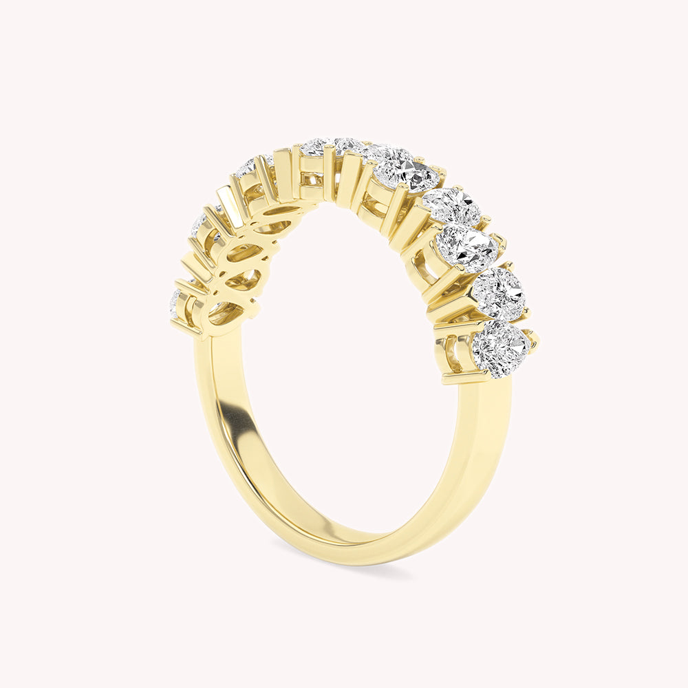 Abelia Pear Diamond Anniversary Ring