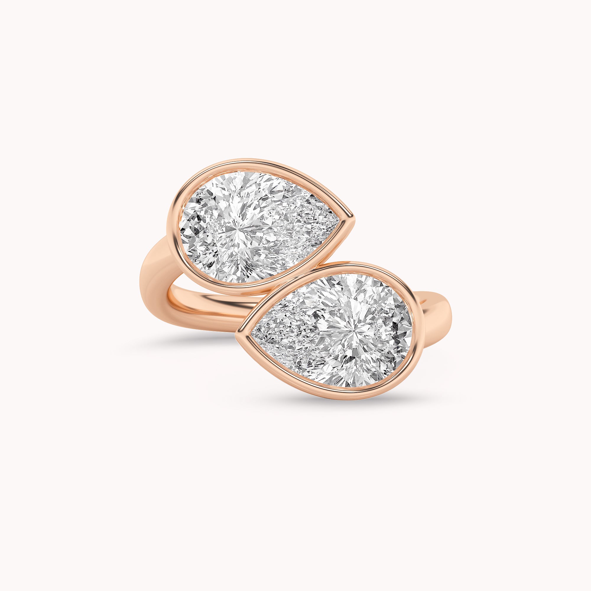 Cali Twins Pear Shaped Two Stone Ring