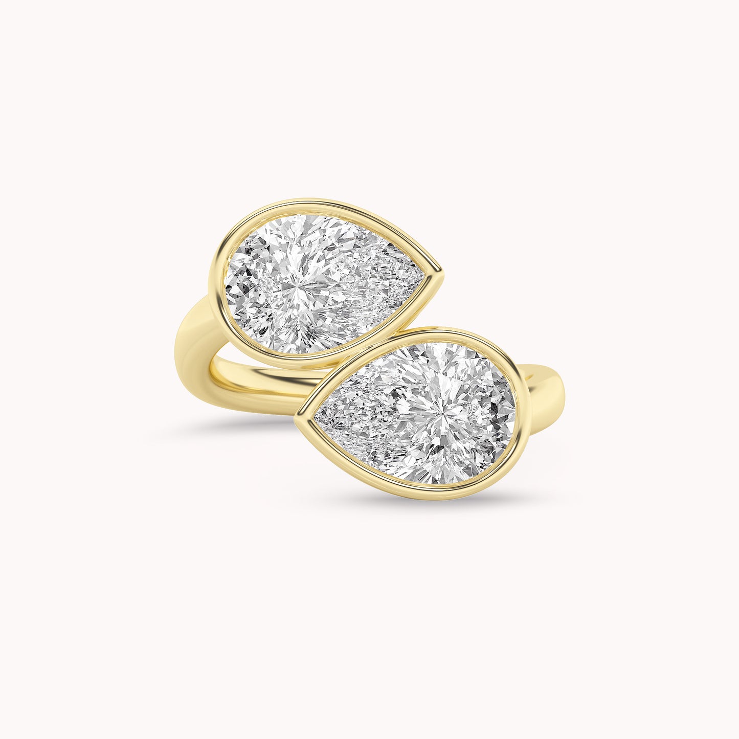 Cali Twins Pear Shaped Two Stone Ring