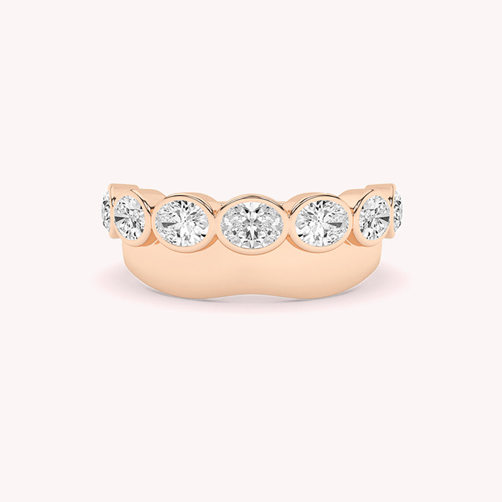 Acantha  Half Eternity Anniversary Ring