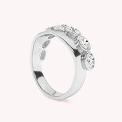 Acantha  Half Eternity Anniversary Ring