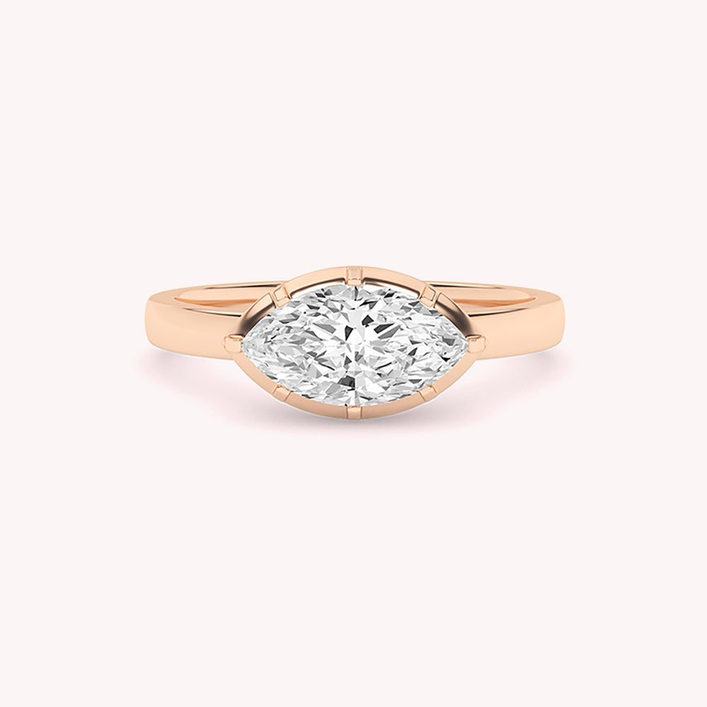 Zoey Marquise Solitaire Engagement Ring