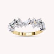 0.70 Cttw Half Eternity Wedding Band Rings for Women Jewelry