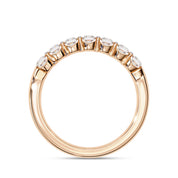 7 Stone Lab Grown Diamond Wedding Band Ring for Women