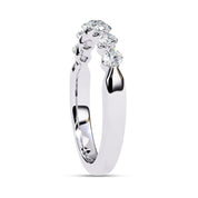 7 Stone Lab Grown Diamond Wedding Band Ring for Women