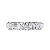 Lab Grown Diamond 5 Stone Wedding Band Rings for Women
