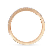 Baguette and Round Cut Lab Grown Diamond Anniversary Ring