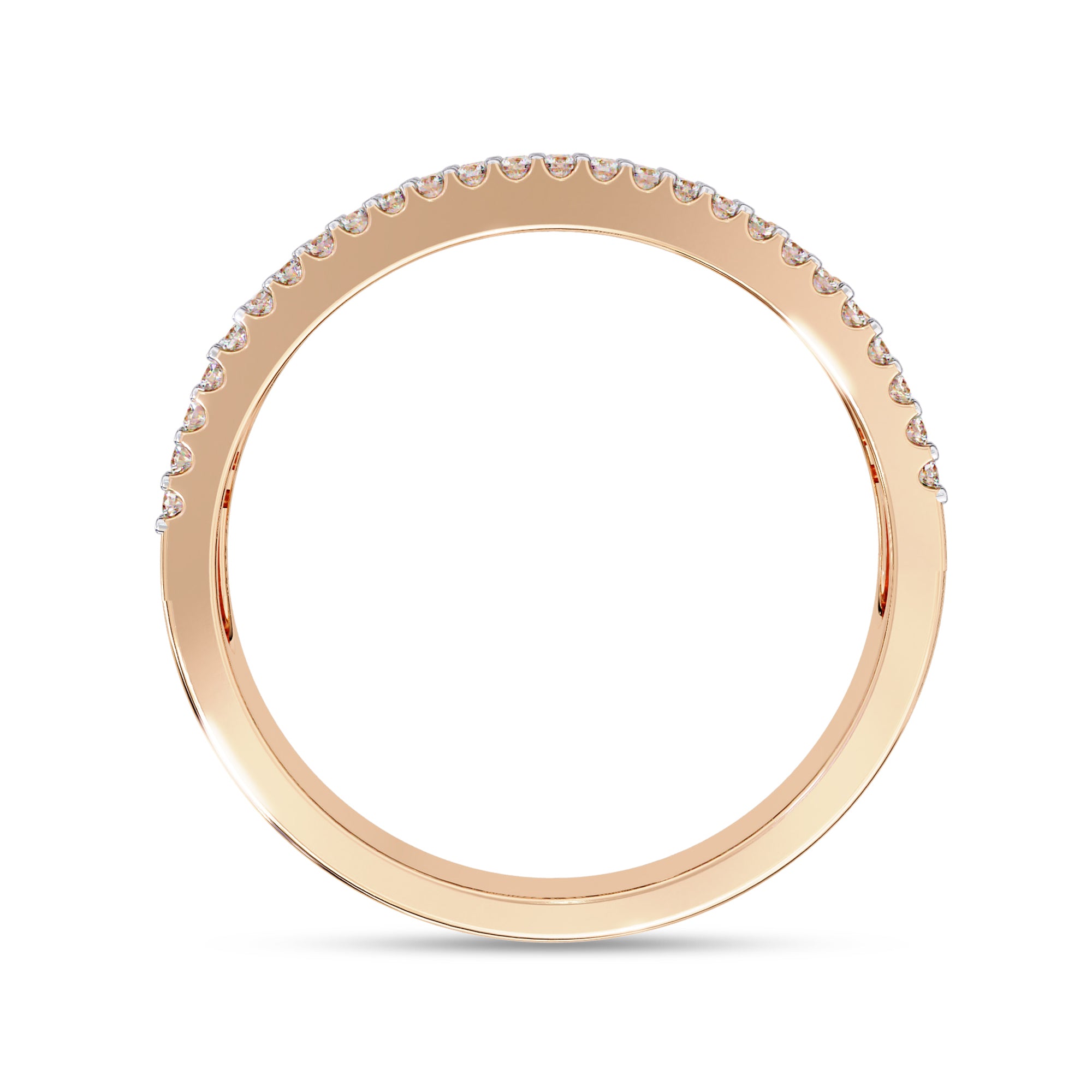 Baguette and Round Cut Lab Grown Diamond Anniversary Ring