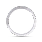 Baguette and Round Cut Lab Grown Diamond Anniversary Ring
