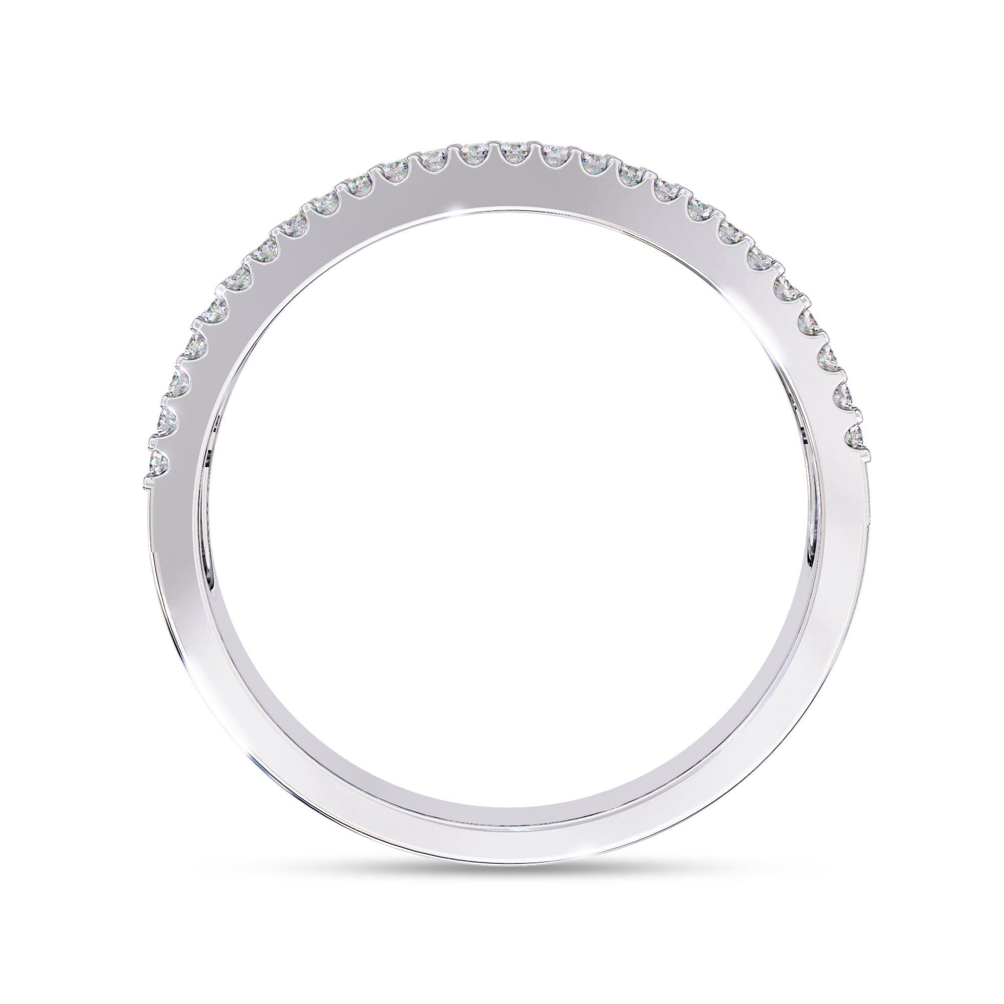 Baguette and Round Cut Lab Grown Diamond Anniversary Ring