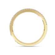 Baguette and Round Cut Lab Grown Diamond Anniversary Ring