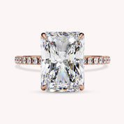 Radiant Cut Solitaire Lab Grown Diamond Engagement Ring