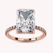 Radiant Cut Solitaire Lab Grown Diamond Engagement Ring