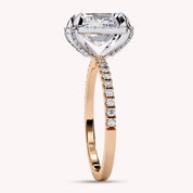 Radiant Cut Solitaire Lab Grown Diamond Engagement Ring