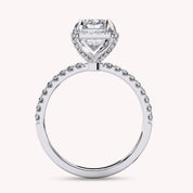 Radiant Cut Solitaire Lab Grown Diamond Engagement Ring