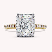 Radiant Cut Solitaire Lab Grown Diamond Engagement Ring