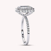 Solitaire Halo Lab Grown Diamond Engagement Ring