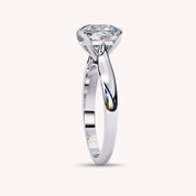 Cushion Cut 4-Prong Solitaire Lab Grown Diamond Engagement Ring