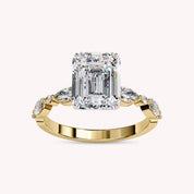 Emerald Cut Solitaire Lab Grown Diamond Engagement Ring