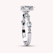 Pear Cut Lab Grown Diamond Solitaire Engagement Ring