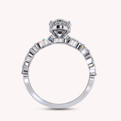 Pear Cut Lab Grown Diamond Solitaire Engagement Ring