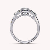 3 Stone Emerald Cut Lab Grown Diamond Promise Ring