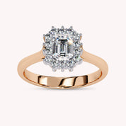 Halo Cluster Lab Grown Diamond Engagement Rings