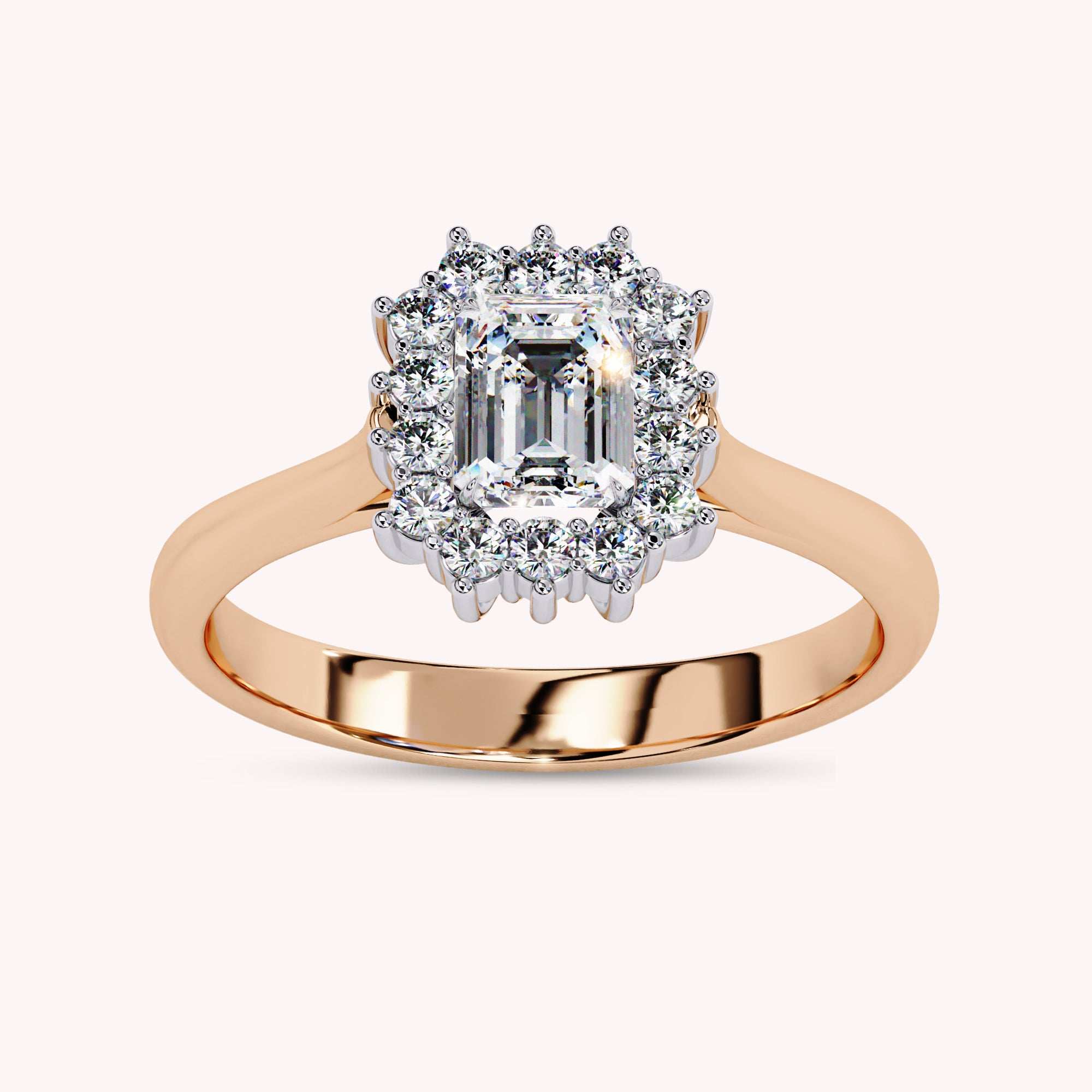 Halo Cluster Lab Grown Diamond Engagement Rings