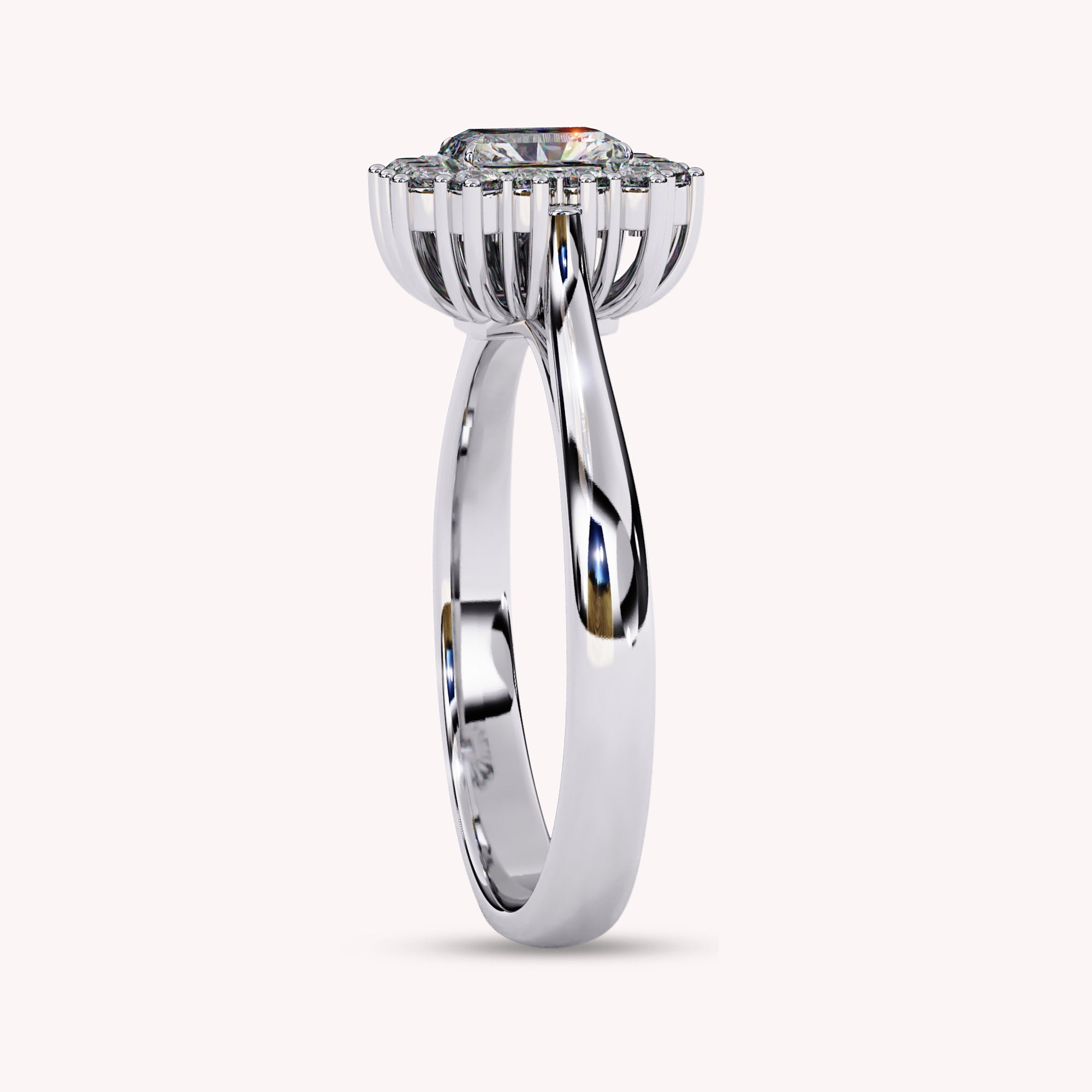 Halo Cluster Lab Grown Diamond Engagement Rings