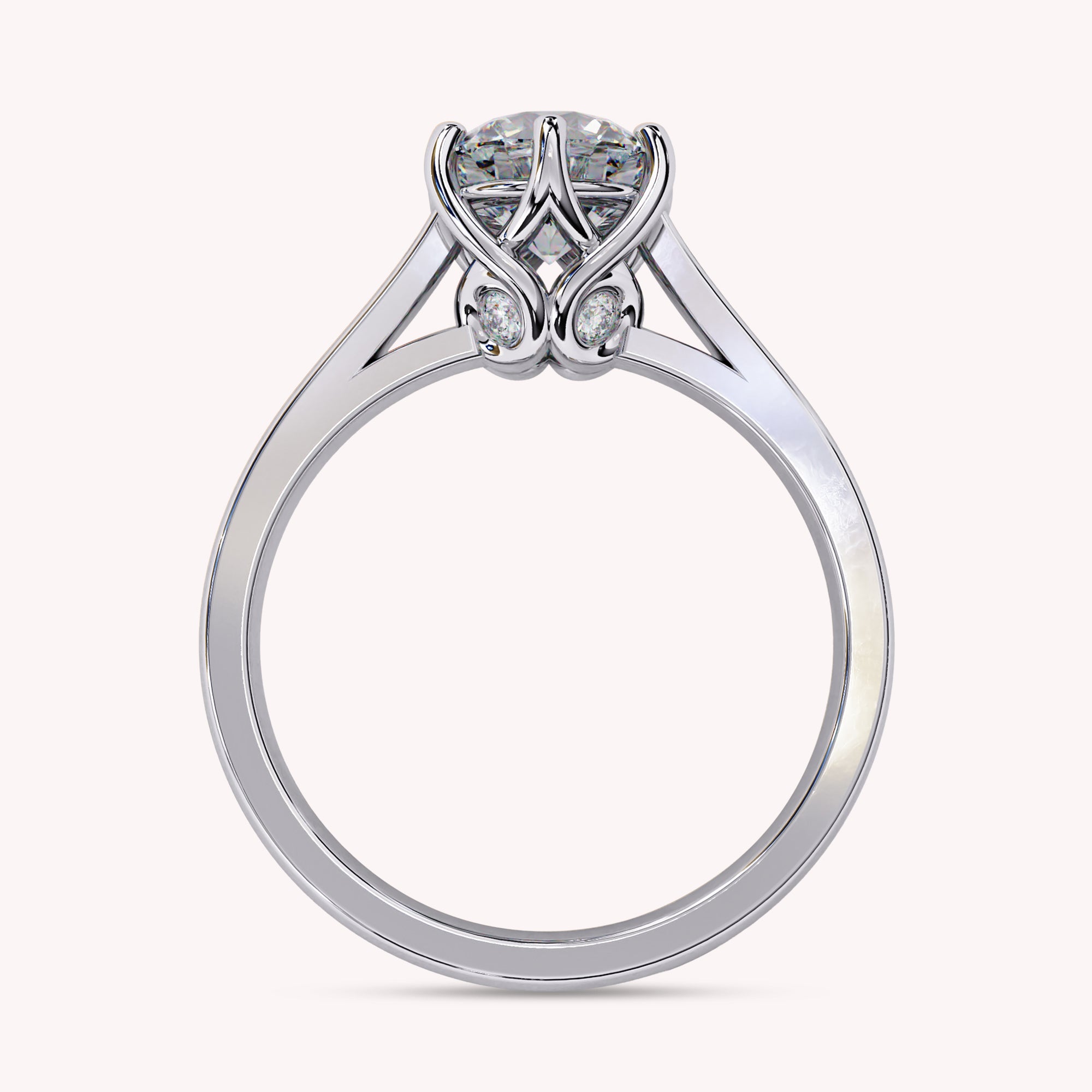 6-Prong Solitaire Lab Grown Diamond Engagement Rings