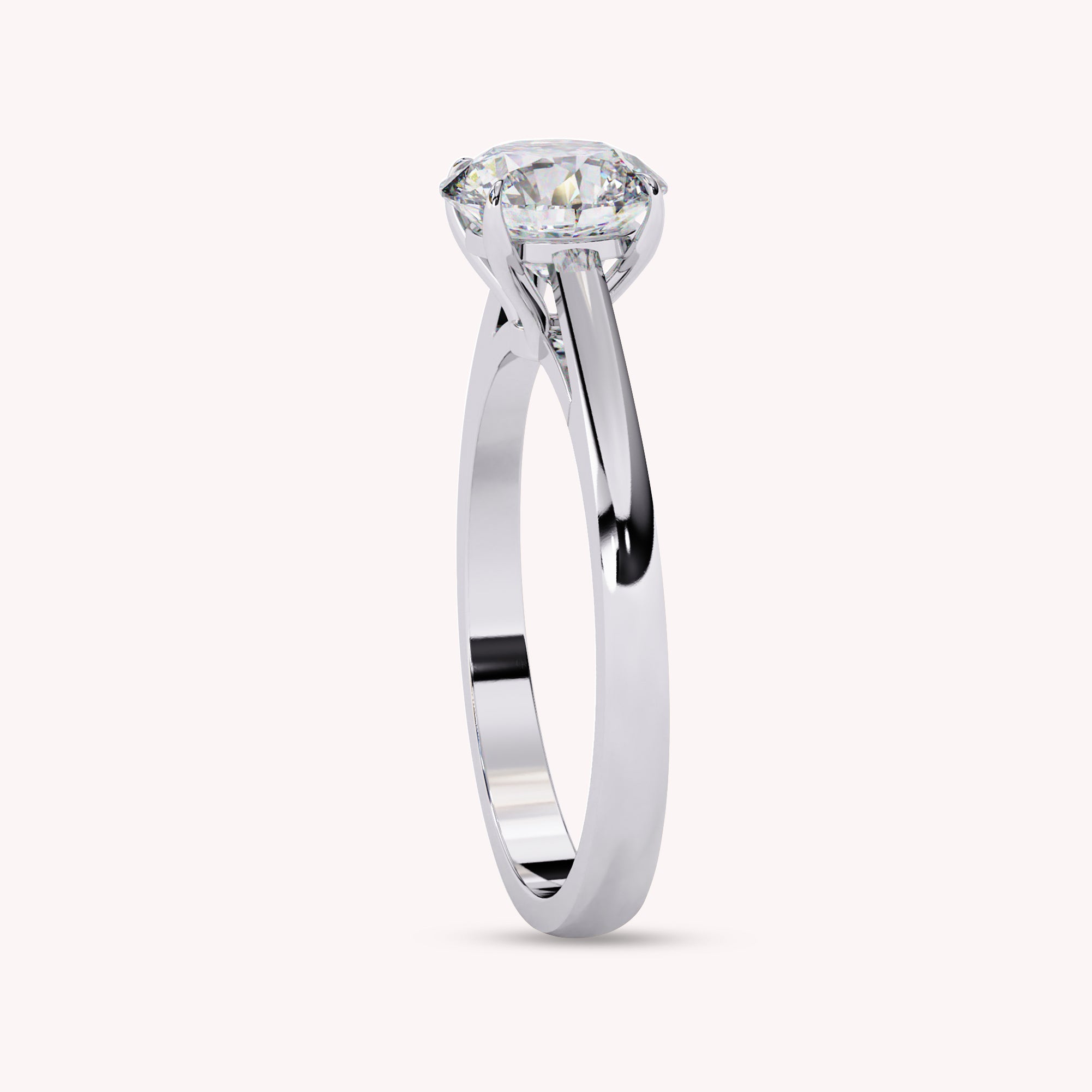 4-Prong Solitaire Lab Grown Diamond Engagement Ring