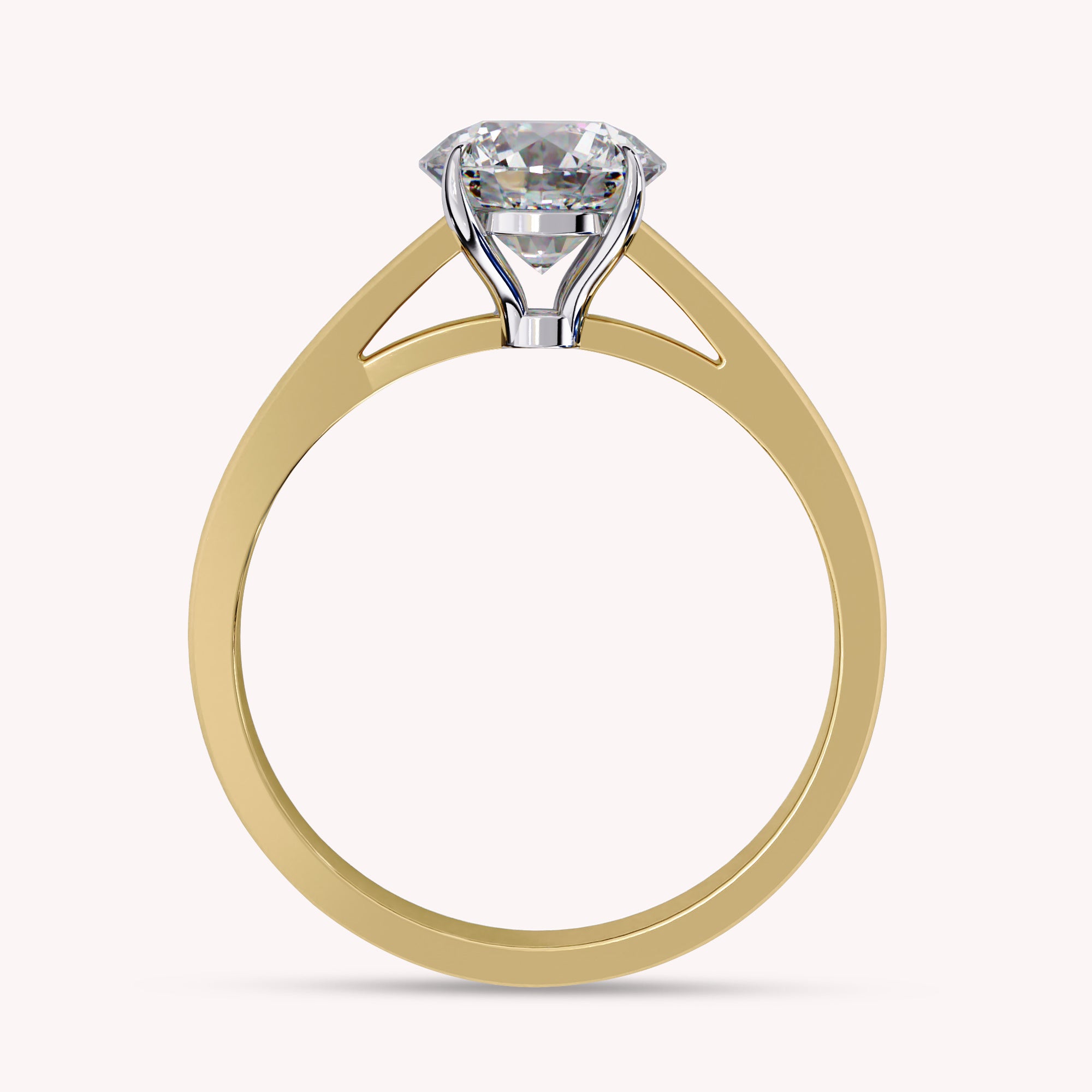 4-Prong Solitaire Lab Grown Diamond Engagement Ring