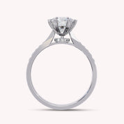 7MM Solitaire Lab Grown Diamond Engagement Rings