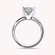 Solitaire Curved Shank Ring In Lab Grown Diamond