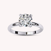 6.8MM Solitaire Engagement Lab Grown Diamond Ring