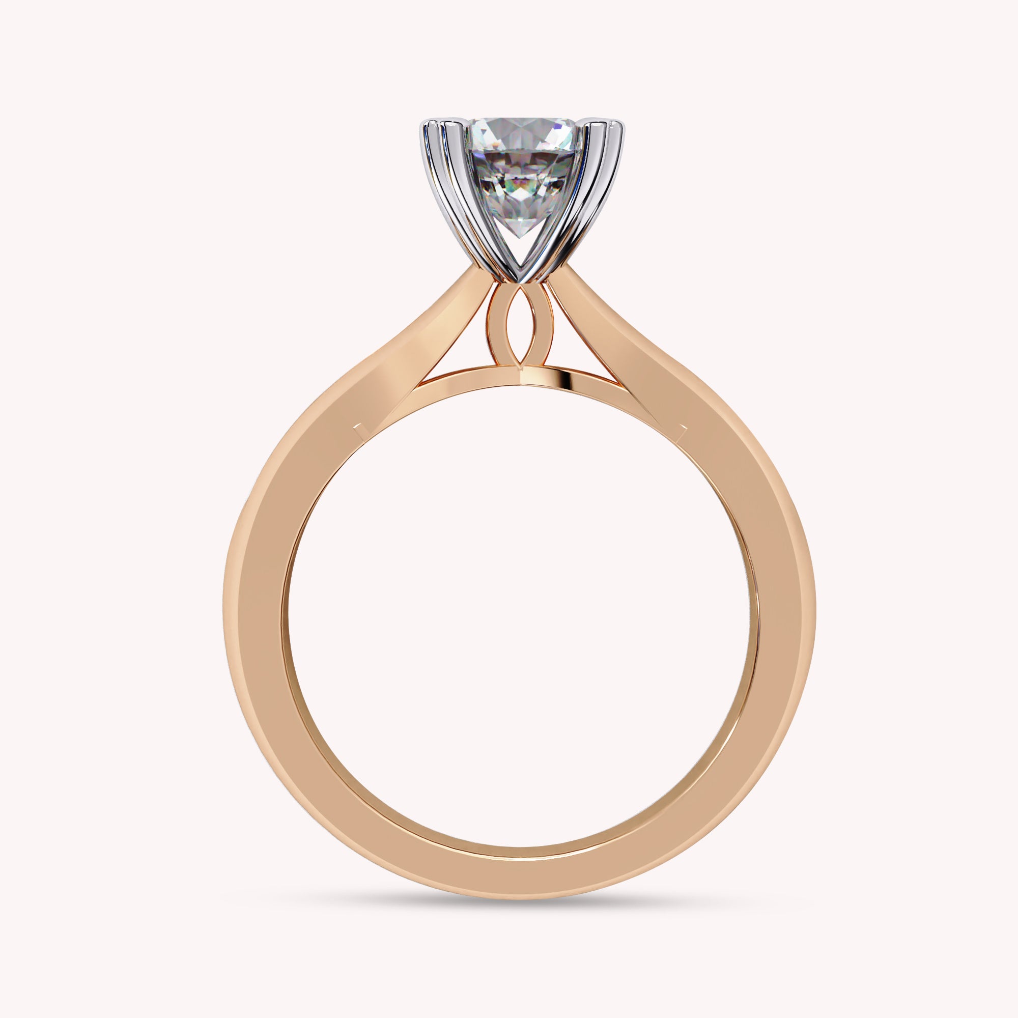 Solitaire Engagement Lab Grown Diamond Ring