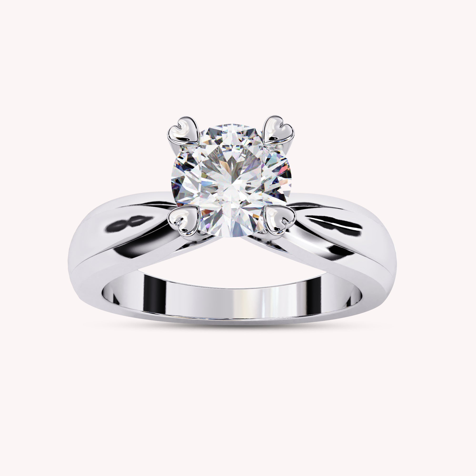 Solitaire Engagement Lab Grown Diamond Ring