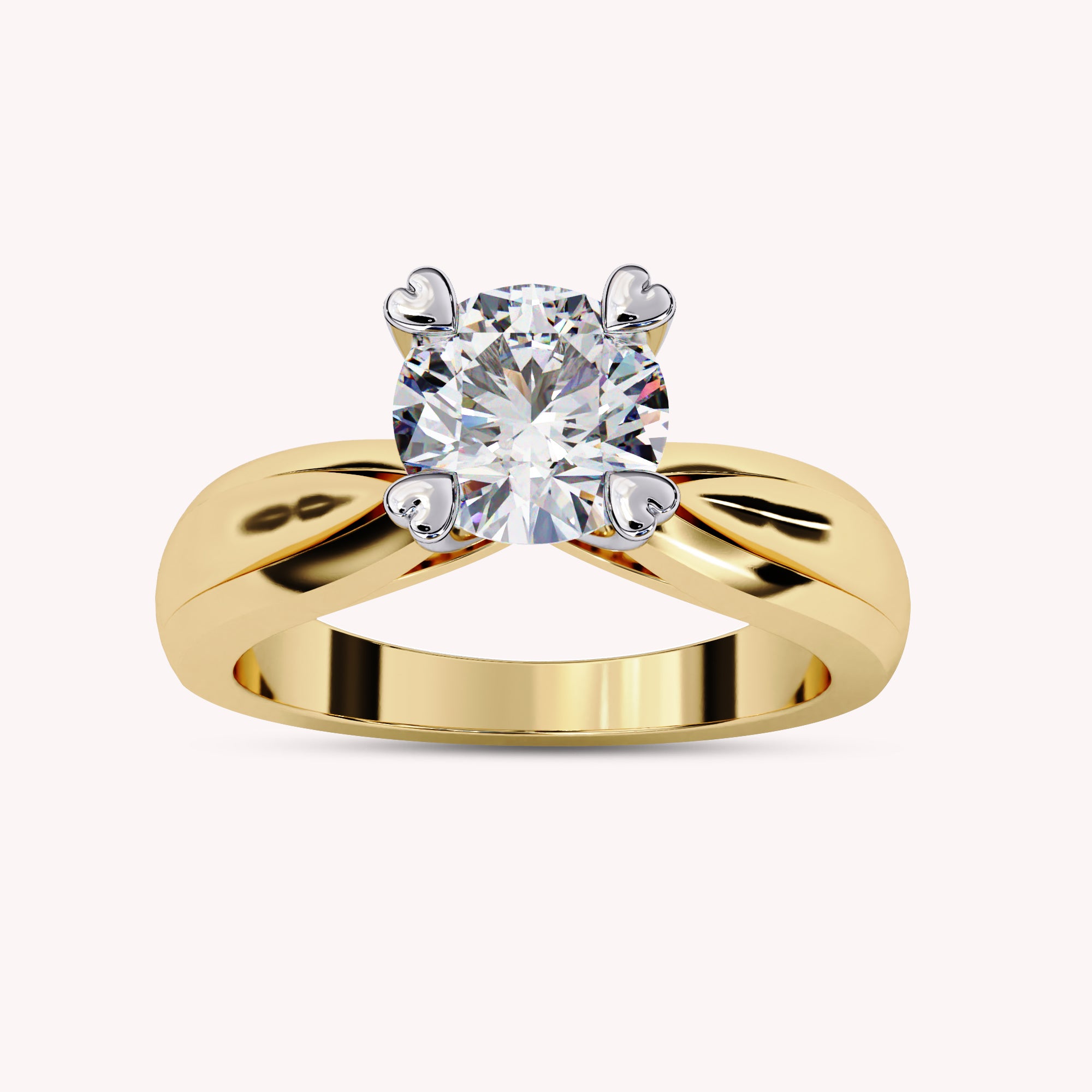 Solitaire Engagement Lab Grown Diamond Ring