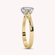 5.5MM Princess Cut Solitaire Lab Grown Diamond Ring