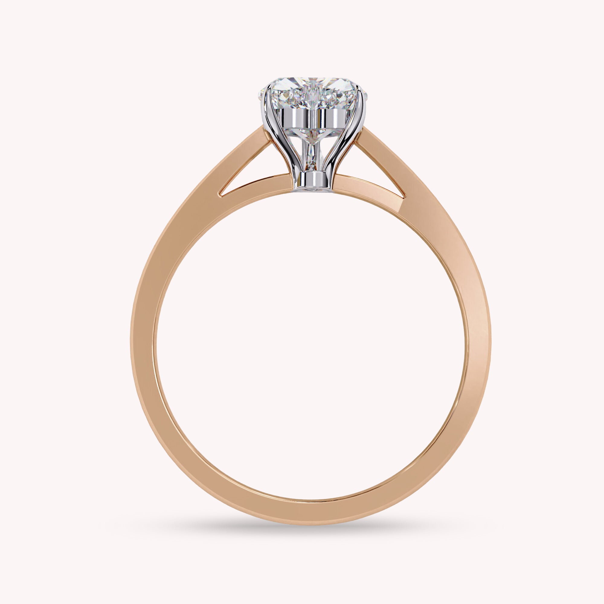 Solitaire Heart Lab Grown Diamond Promise Ring