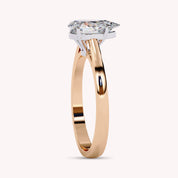 Pear Cut Solitaire Lab Grown Diamond Promise Ring