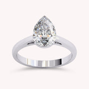 Pear Cut Solitaire Lab Grown Diamond Promise Ring