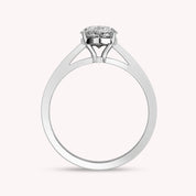 Pear Cut Solitaire Lab Grown Diamond Promise Ring