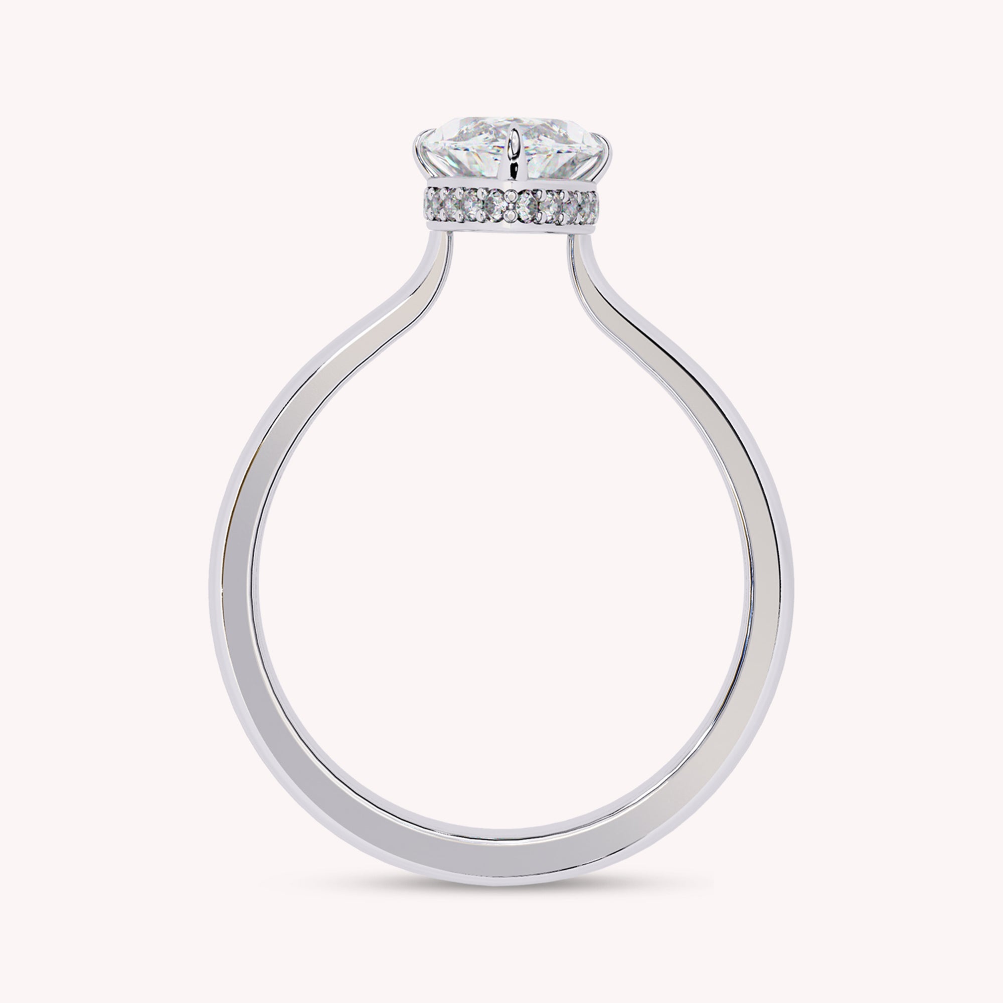 Marquise Cut Solitaire Lab Grown Diamond Engagement Ring