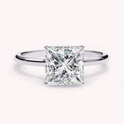 Princess Cut Solitaire Lab Grown Diamond Engagement Ring